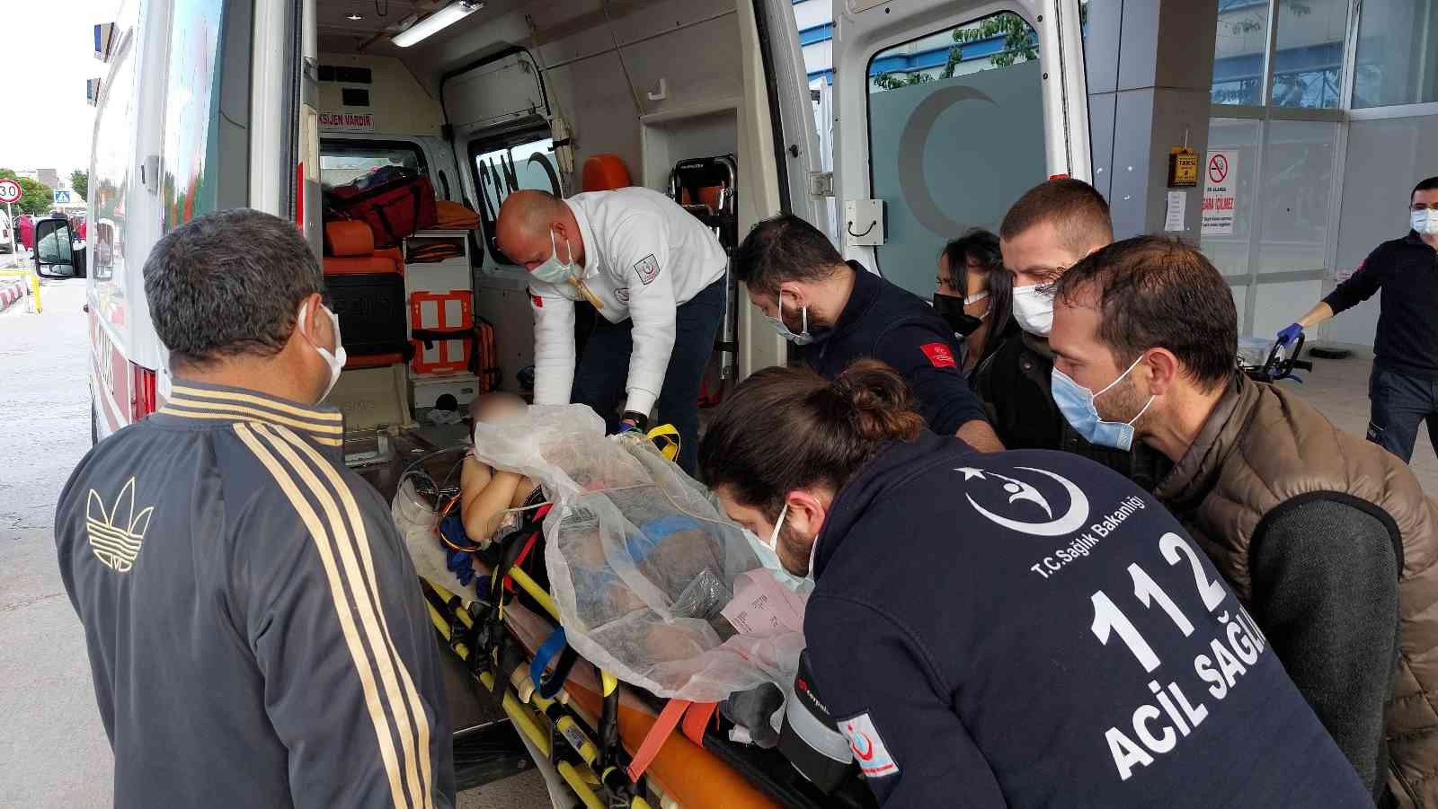 Eve balkondan girmek isteyince 2. kattan düşen çocuk yaralandı #samsun