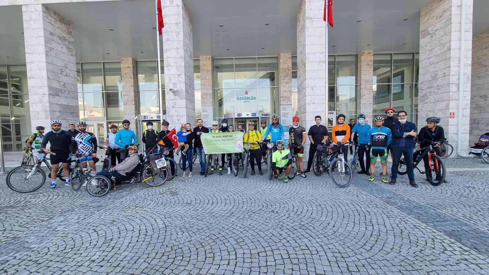 Bursa’da pedallar SMA hastası Mehmet Ayaz için döndü #bursa