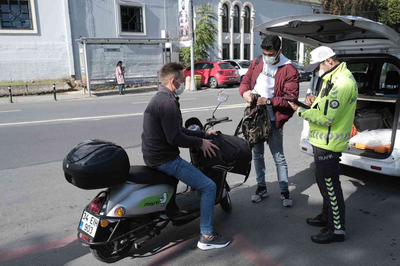 Kuruçeşme’de elektrikli scooter denetimi #istanbul