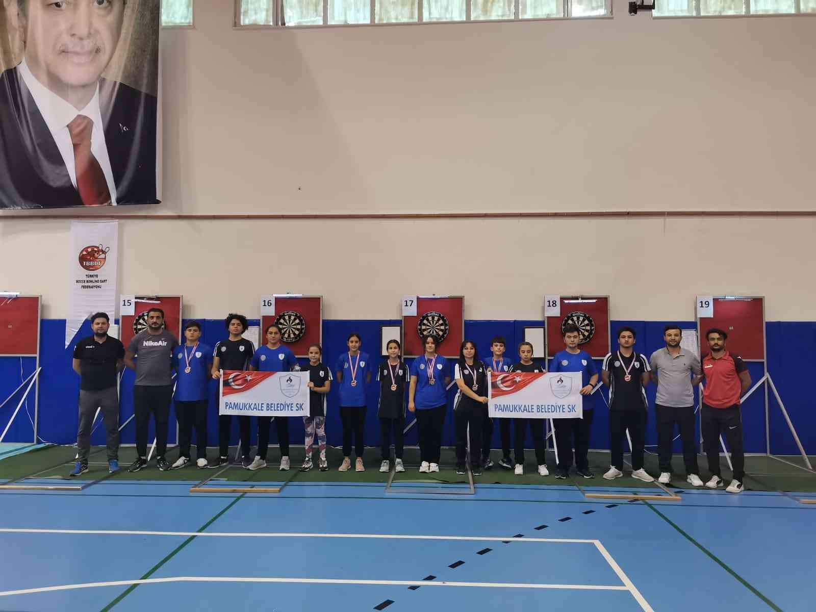 Pamukkale Belediyesporlu sporcular dartta 9 madalya kazandı #denizli