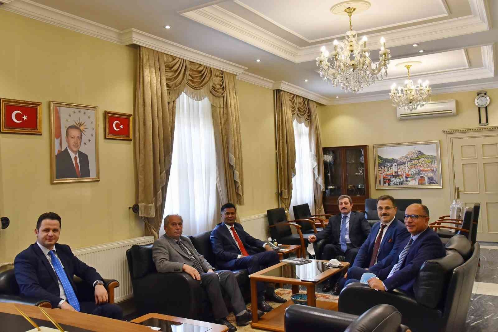 Sri Lanka Ankara Büyükelçisi Vali Orhan Tavlı’yı ziyaret etti #mugla
