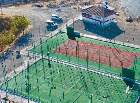 Ağın’da spor tesisleri yenilendi #elazig