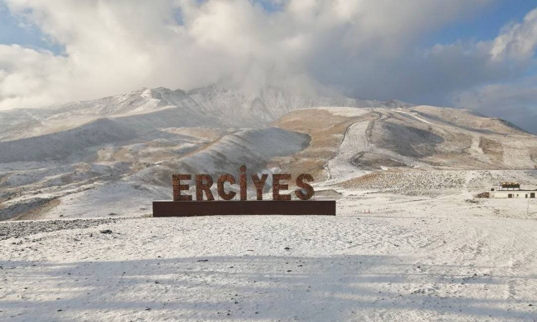 Erciyes’e kar yağdı #kayseri