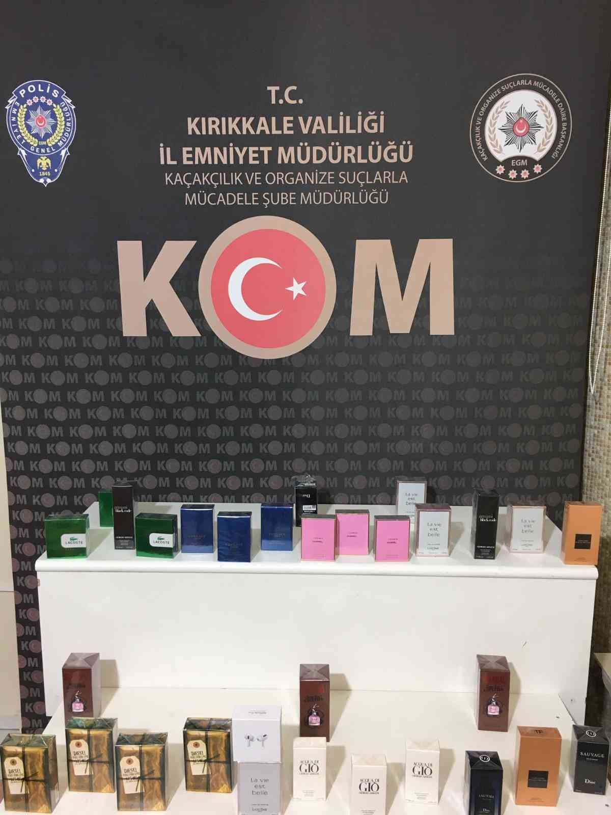Kırıkkale’de kaçak parfüm operasyonu: 1 gözaltı #kirikkale