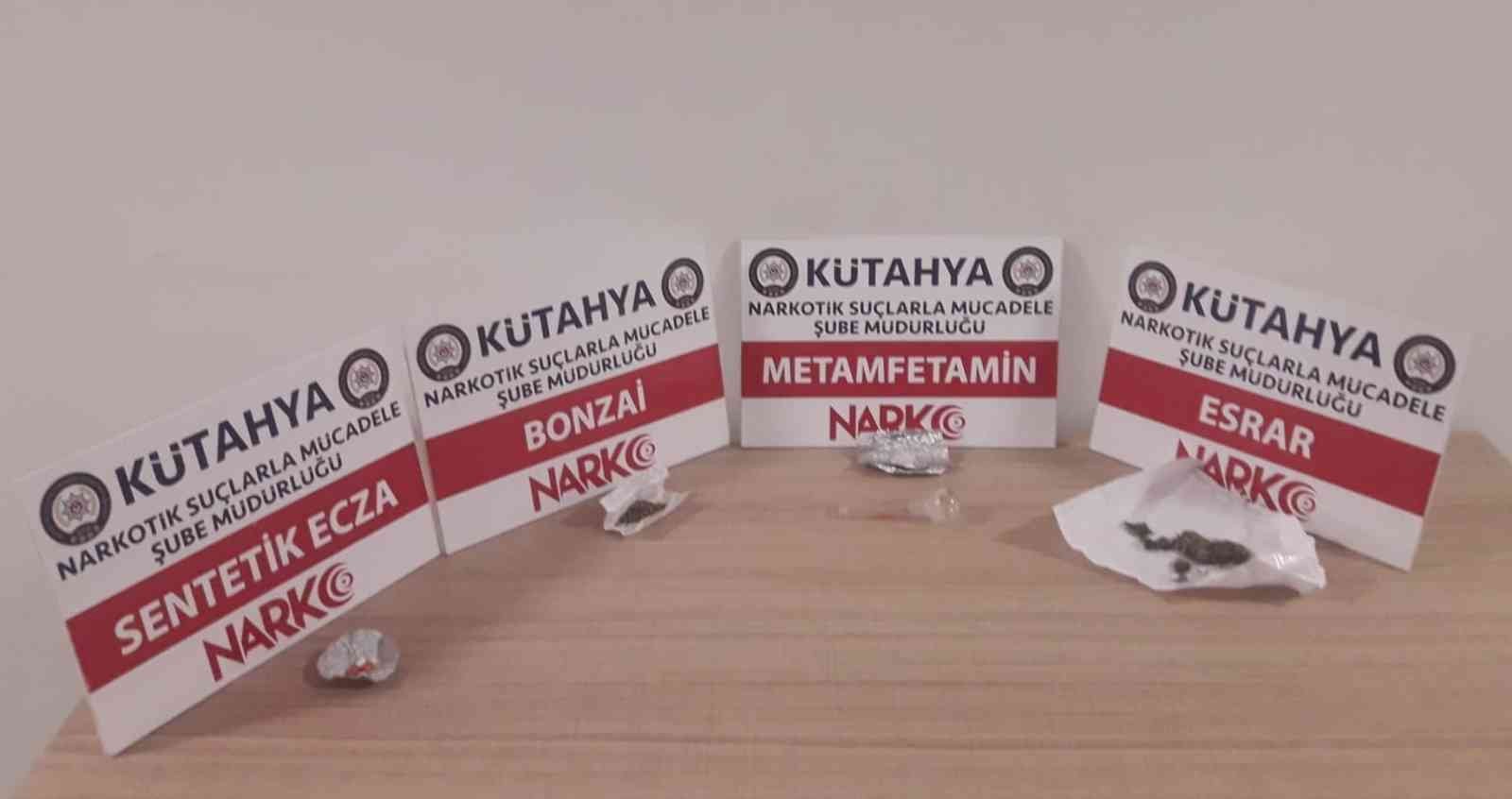 Kütahya’da bekçilerin şüphelendiği 3 kişide uyuşturucu çıktı #kutahya