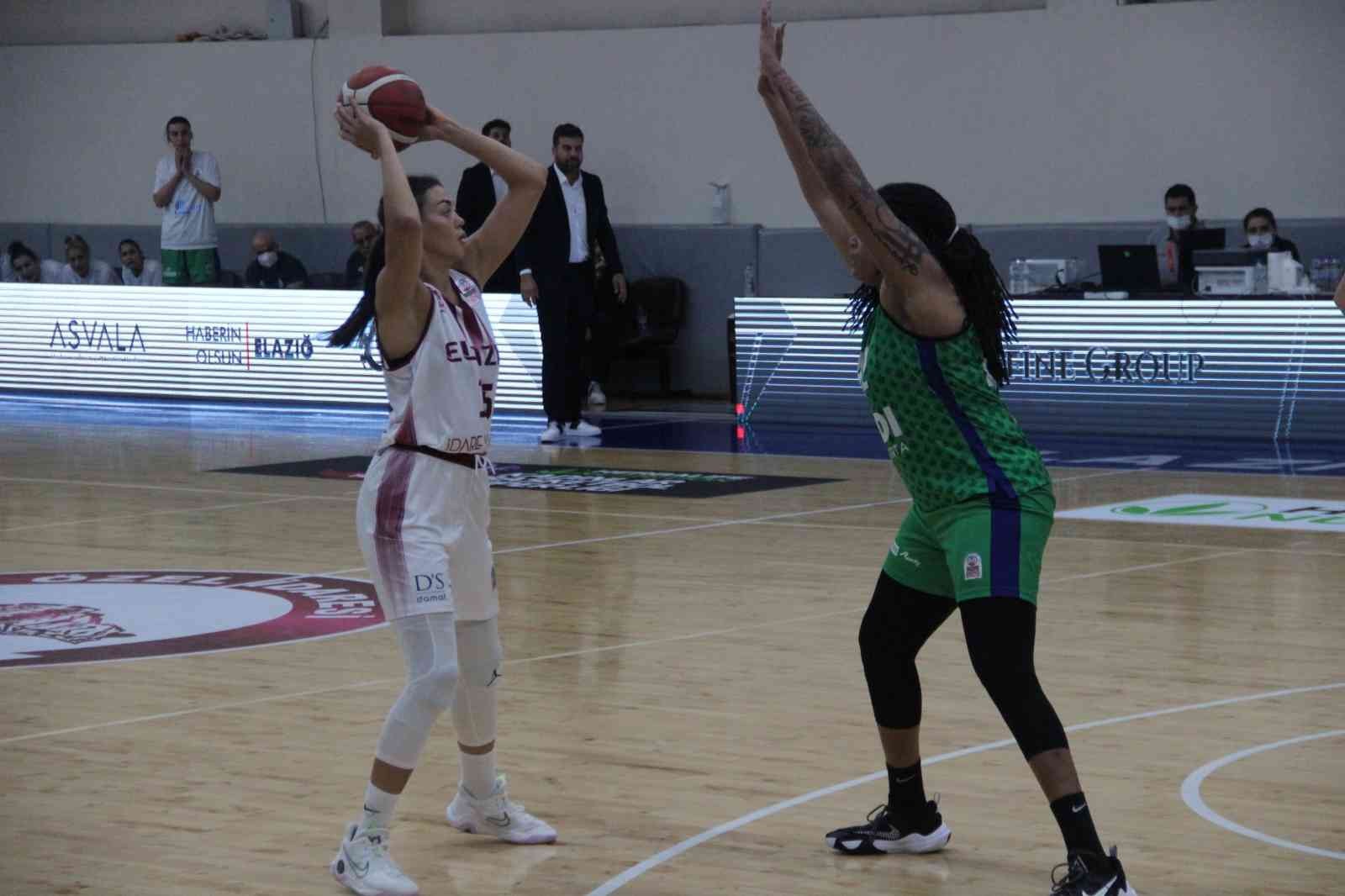 Kadınlar Basketbol Süper Ligi: Elazığ İl Özel İdare: 83 - UY İzmit Belediyespor: 90 #elazig