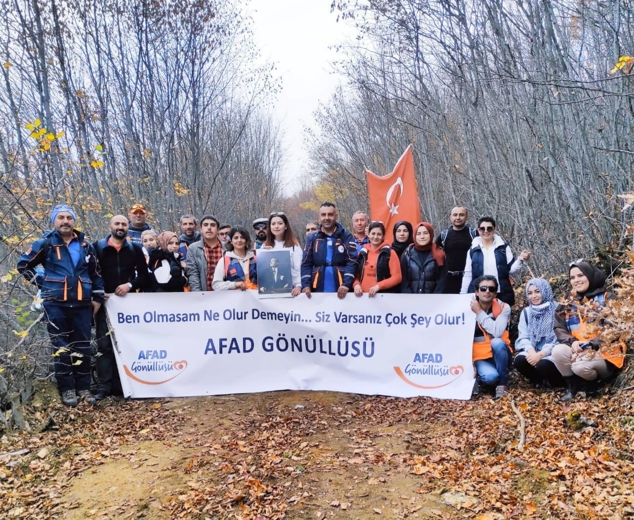 AFAD gönüllüleri doğa yürüyüşünde buluştu