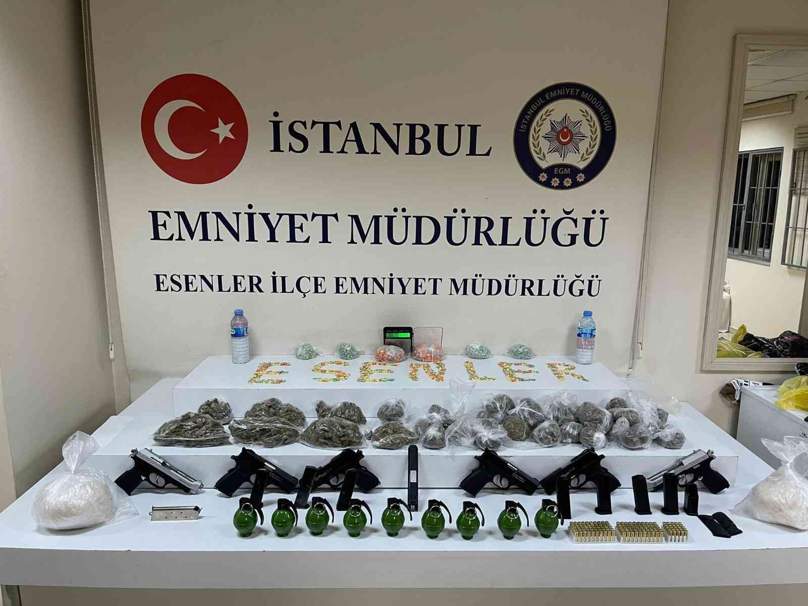 Uyuşturucu operasyonunda 9 adet el bombası ele geçirildi #istanbul