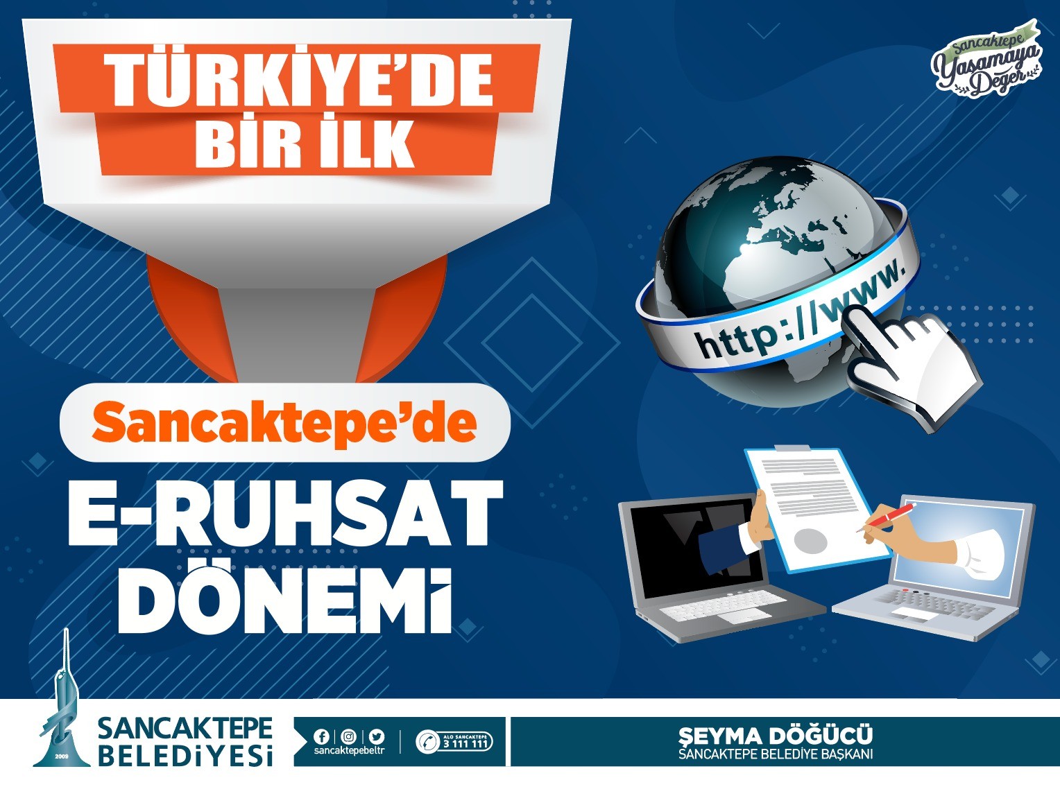 Sancaktepe Belediyesinden Türkiye’de bir ilk: e-ruhsat #istanbul