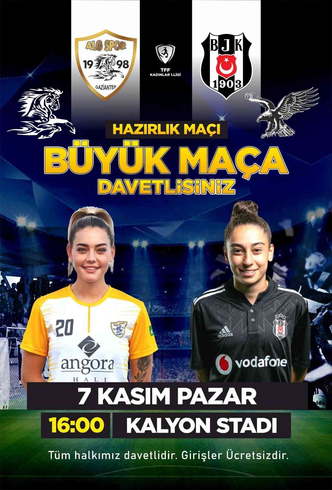 ALG Spor hazırlık maçında Beşiktaş’ı konuk edecek #gaziantep
