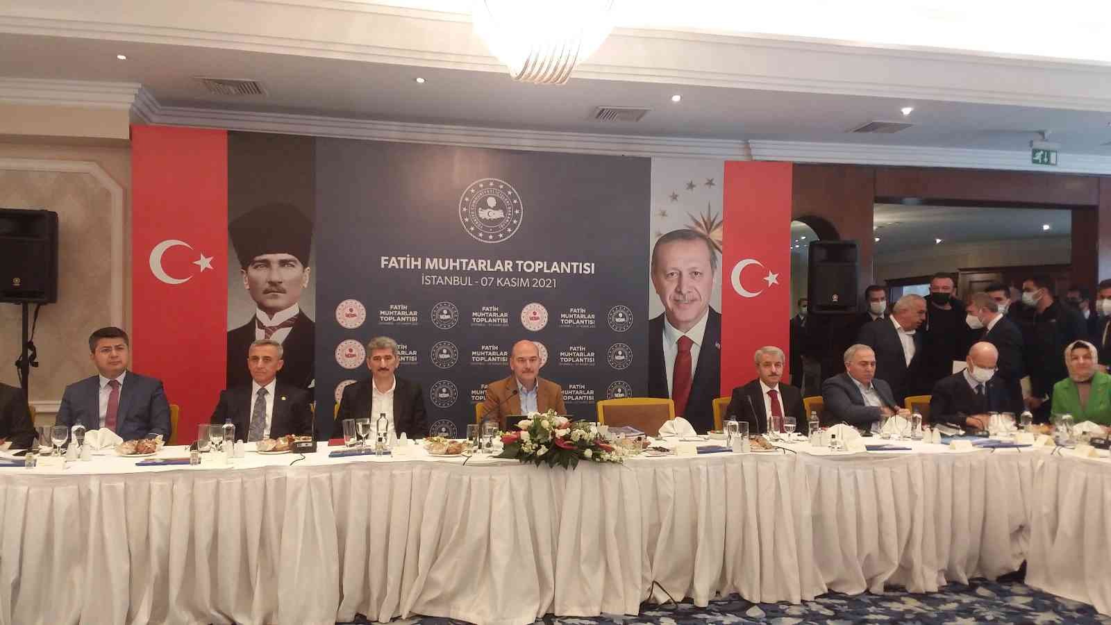 İçişleri Bakanı Soylu, Arnavutköy’de muhtarlarla bir araya geldi #istanbul