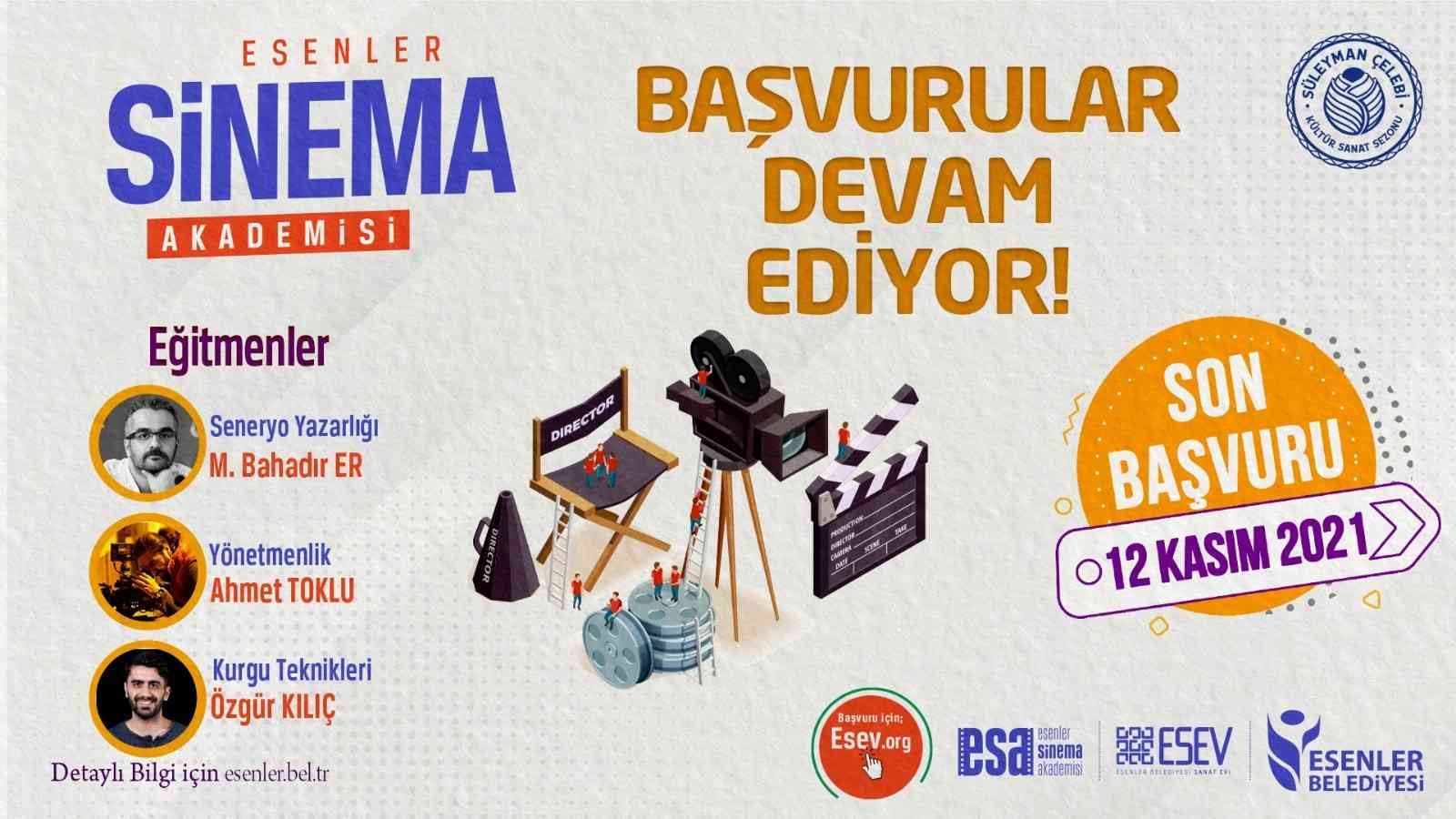 Esenler Sinema Akademisi başvuruları devam ediyor #istanbul