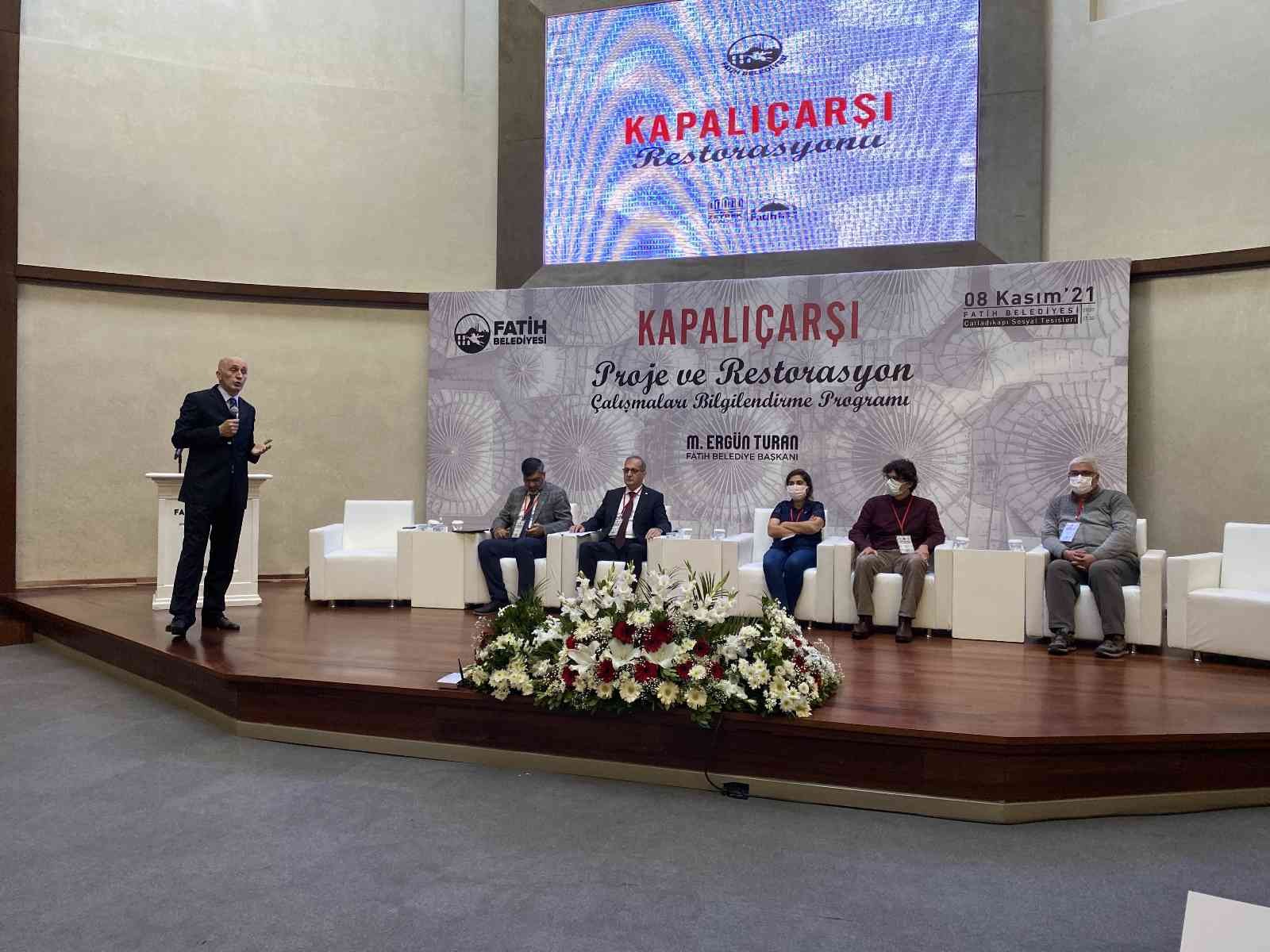 Başkan Turan: “2022’nin 6’ncı ayının sonunda Kapalıçarşı’daki restorasyonu tamamlamış olacağız” #istanbul
