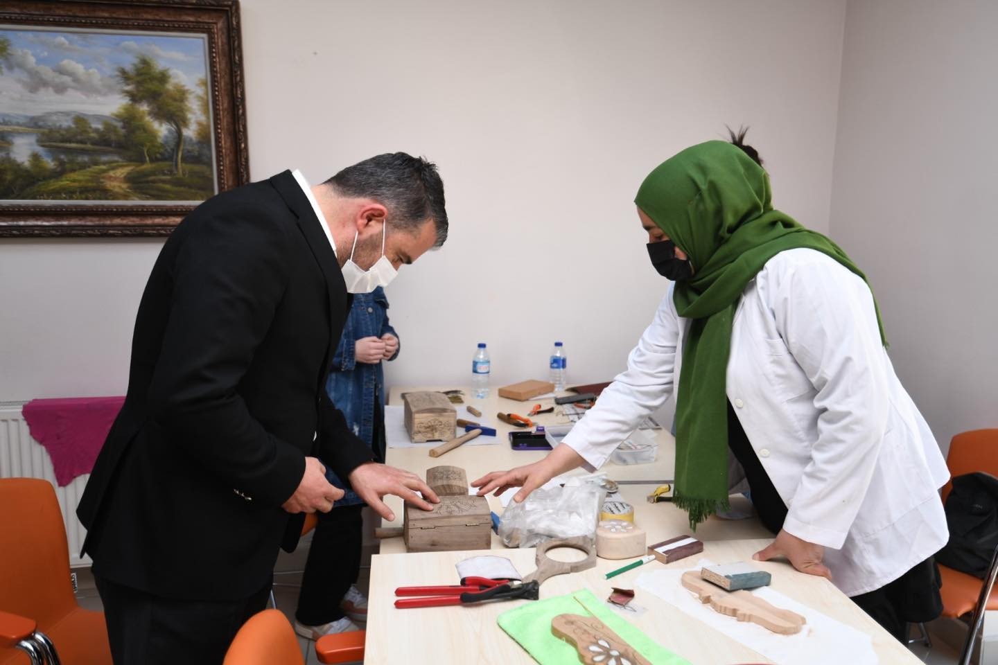 Başkan Ertuğrul Çetin’den Hanım Evi kursiyerlerine ziyaret #ankara