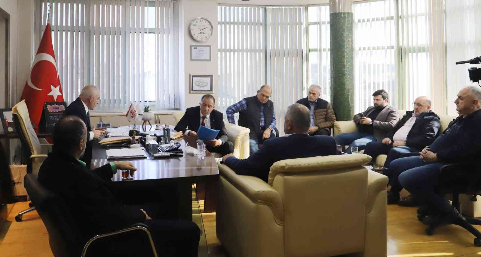 Düzce TSO Başkanı Şahin MHP yönetimini ağırladı #duzce