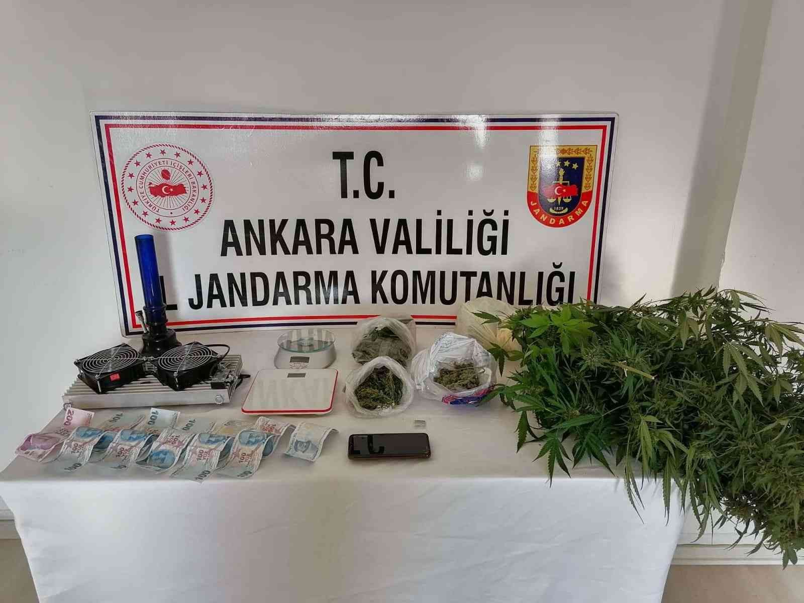 Ankara’da jandarmadan uyuşturucu operasyonu