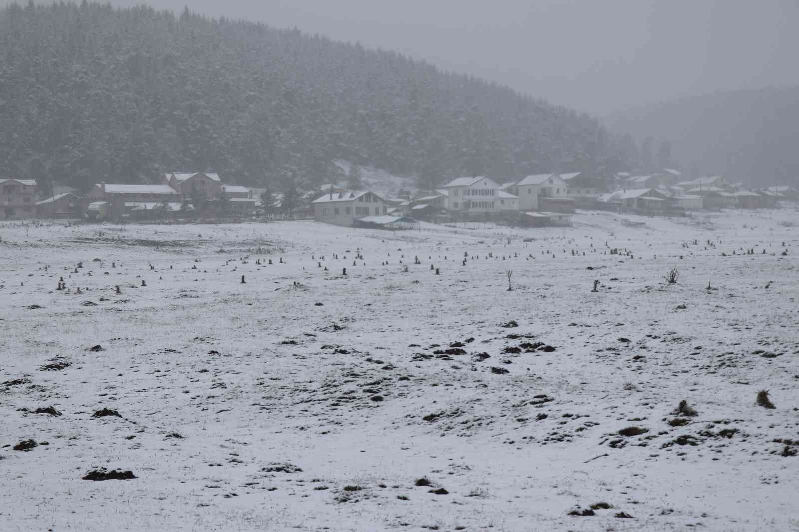 Bolu’da yoğun kar yağışı #bolu
