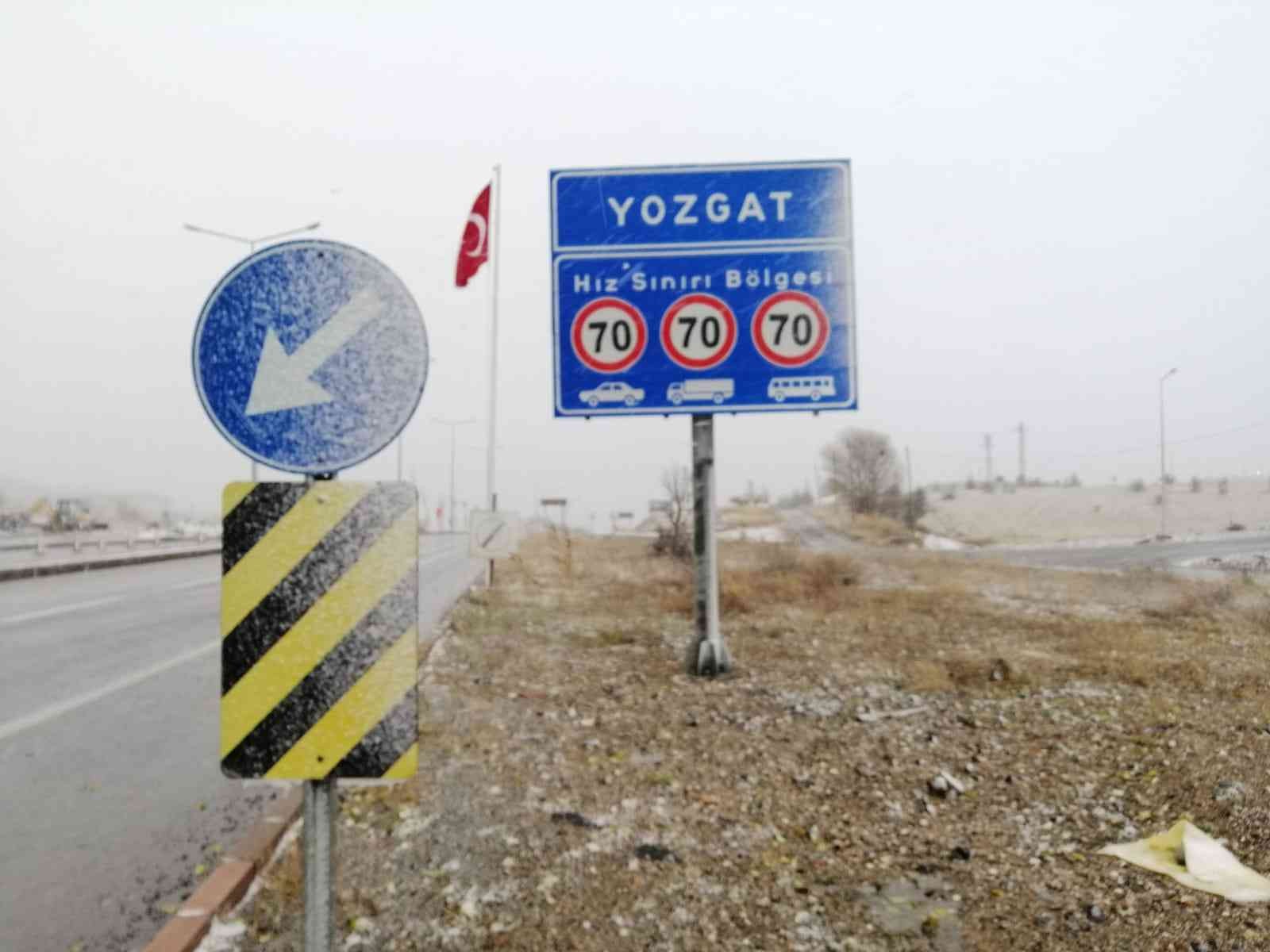 Yozgat’a mevsimin ilk karı yağdı