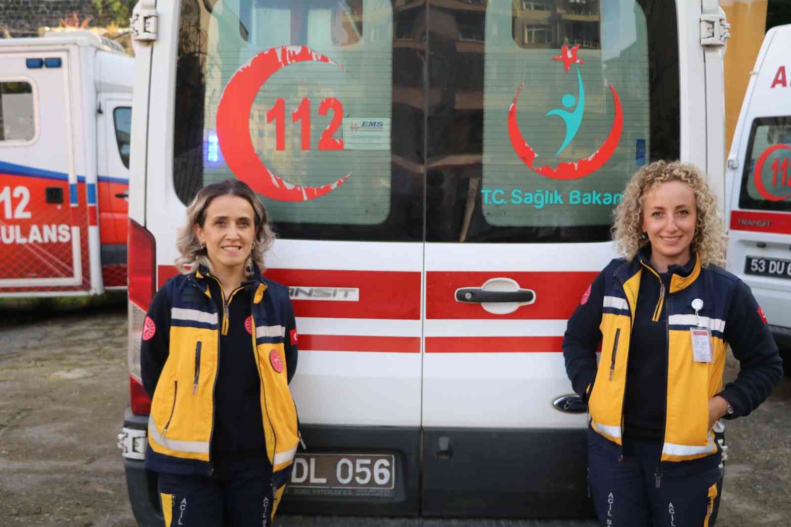 Onlar Rize’nin kadın ambulans şoförleri #rize