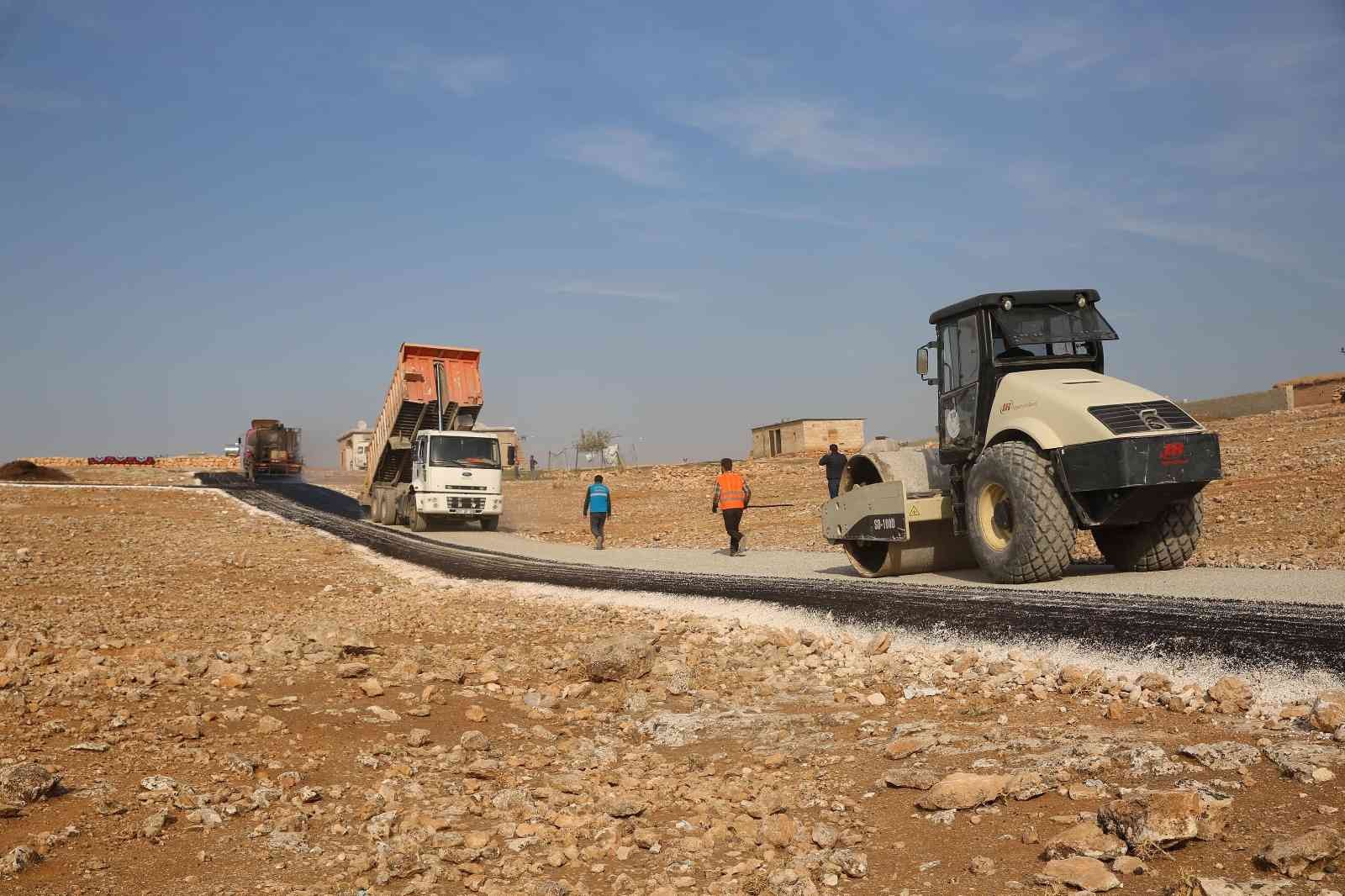 Haliliye kırsalında asfalt yol çalışması devam ediyor #sanliurfa
