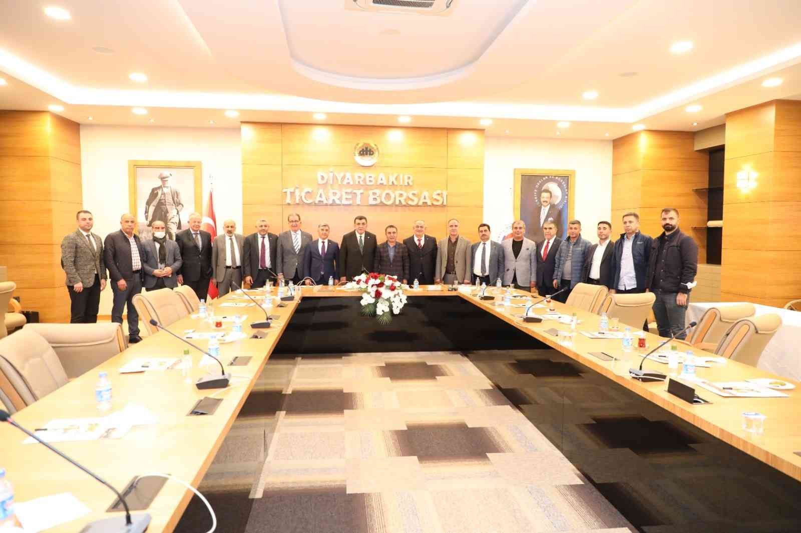Diyarbakır’a gelen oda ve borsa başkanlarından DTB’ye ziyaret #diyarbakir