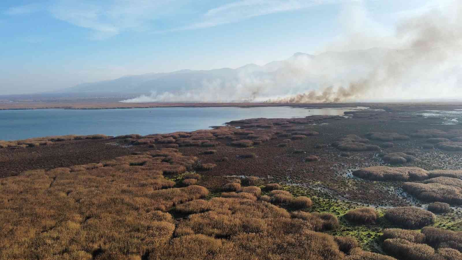 Eber Gölü’nde yine yangınlar başladı #afyonkarahisar