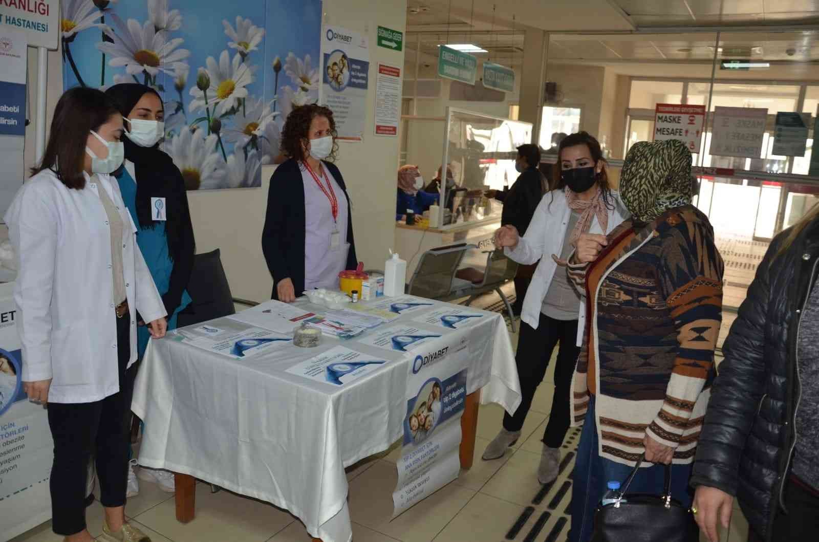 Atatürk Devlet Hastanesi’nde diyabet hakkında bilgilendirmede bulunuldu #aydin