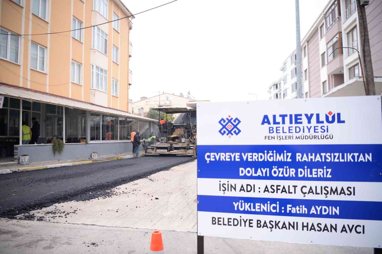 Altıeylül’de asfaltlama çalışmaları başladı #balikesir