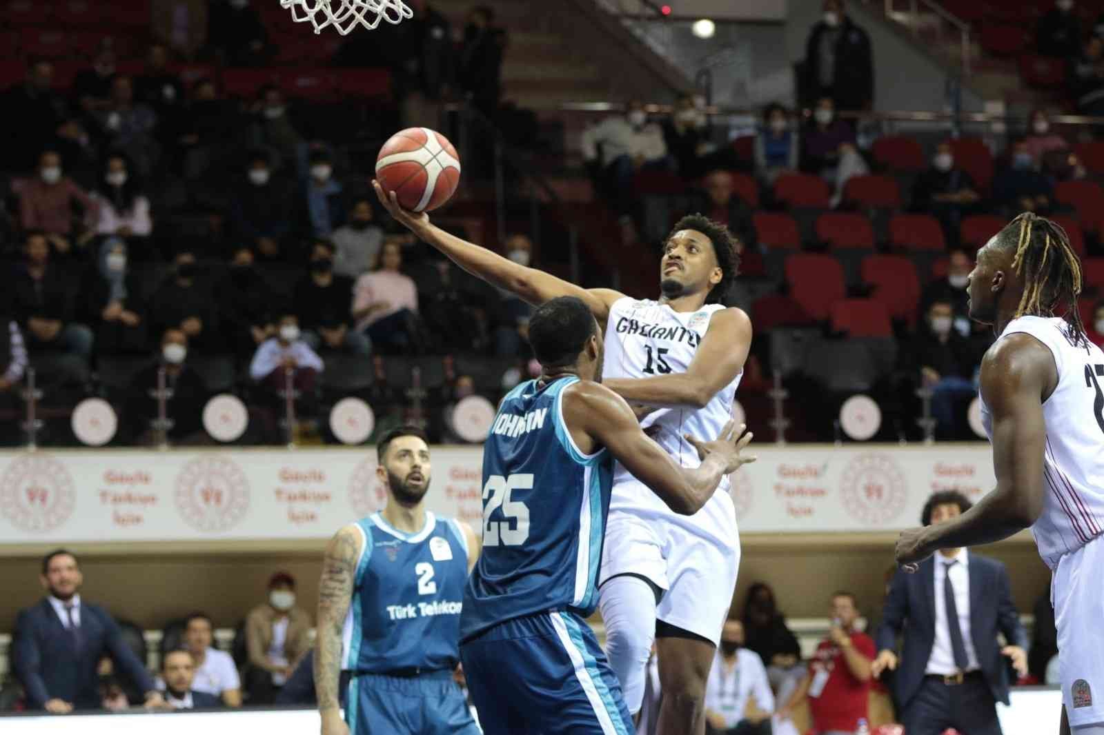ING Basketbol Süper Ligi: Gaziantep Basketbol: 83 - T. Telekom: 72 #gaziantep