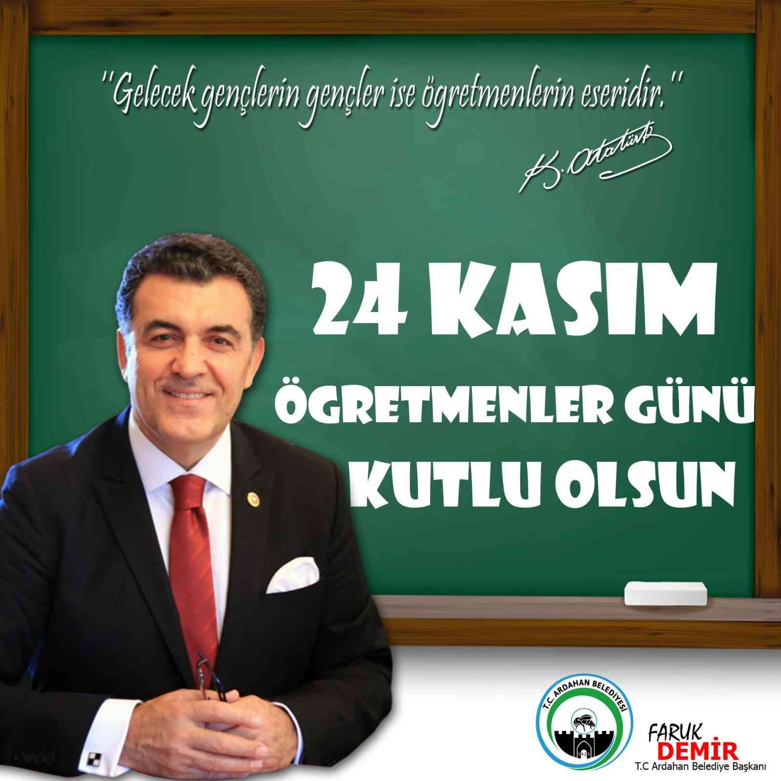 Başkan Demir’in öğretmenler günü mesajı #ardahan