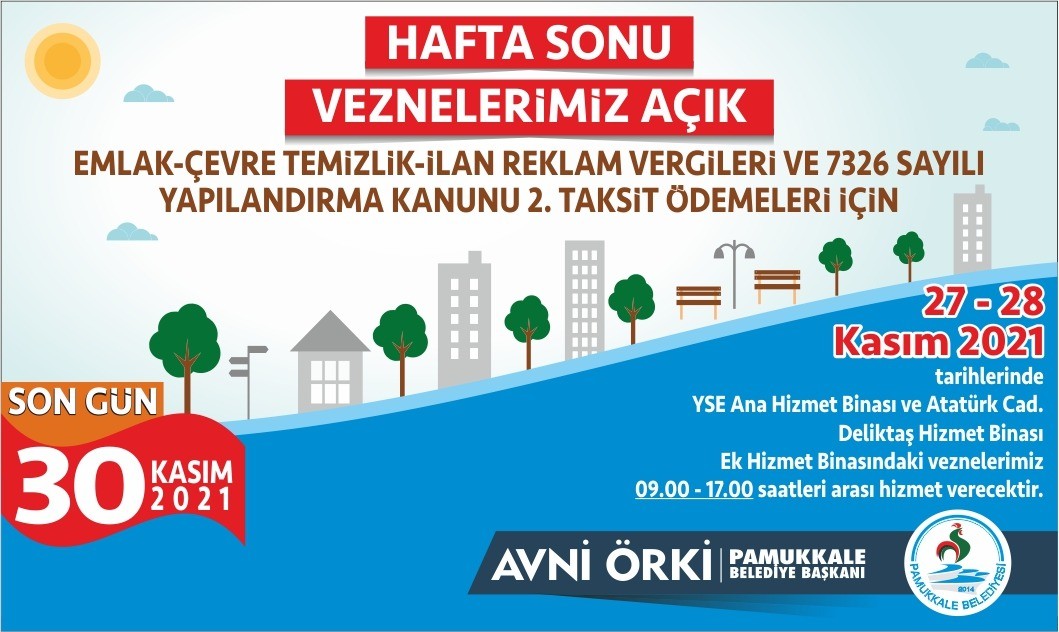 Pamukkale’de hafta sonu vezneler açık olacak #denizli