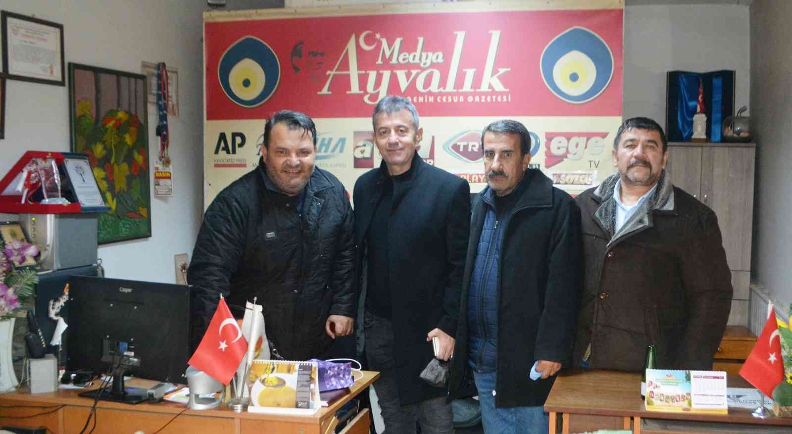 Ayvalık’ta MHP İlçe Başkanı Sıray’dan İHA’ya ziyaret #balikesir