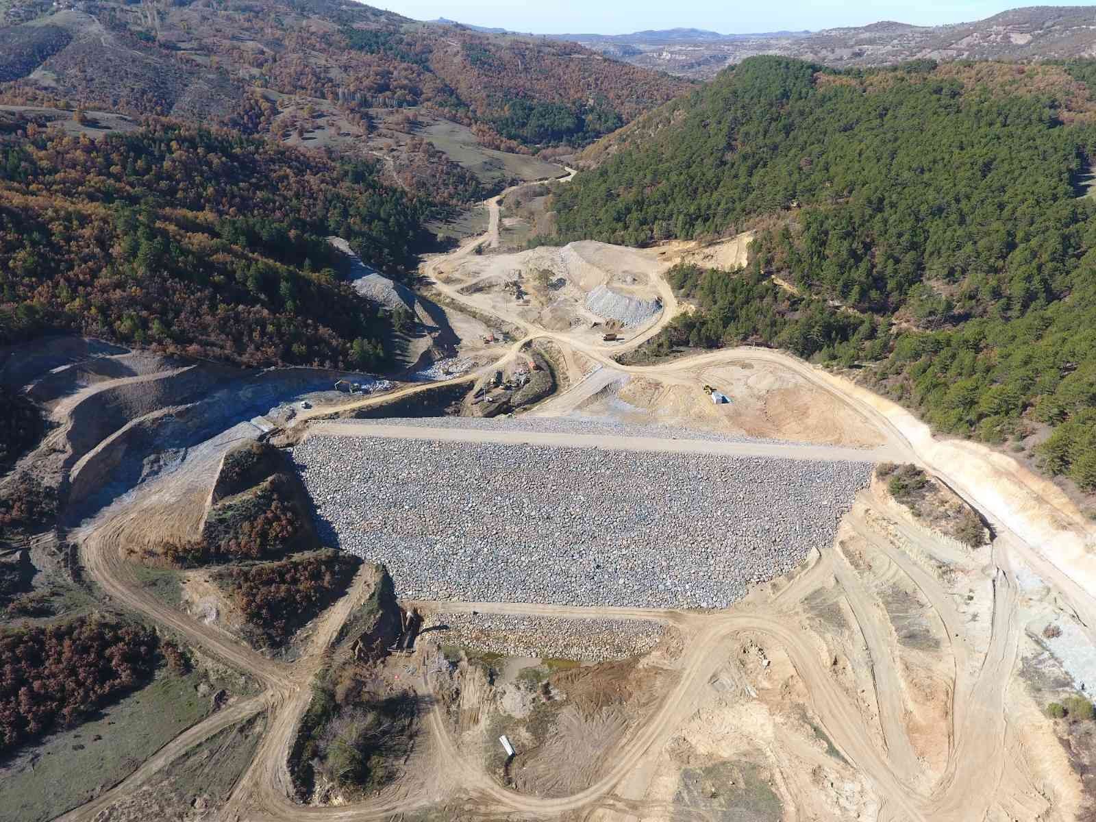 Kütahya Pazarlar Orhanlar Barajı’nda çalışmalar aralıksız devam ediyor #kutahya