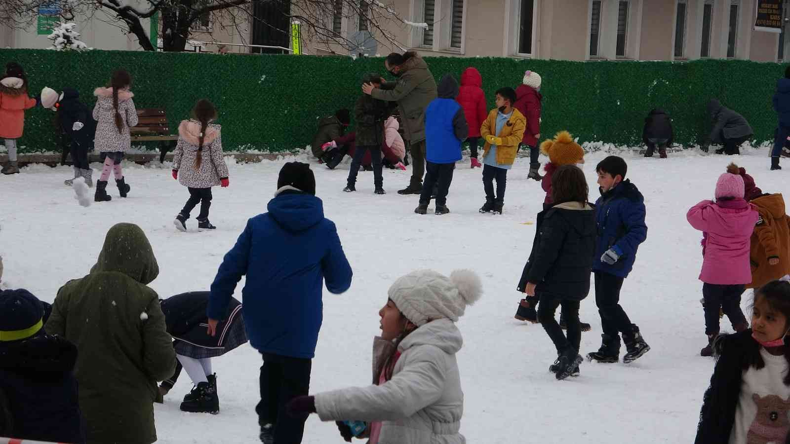 Çocukların kar sevinci #ardahan