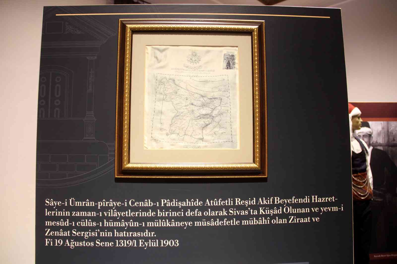 Viyana’da basıldı,117 yıllık ipek harita Sivas’ta sergileniyor #sivas
