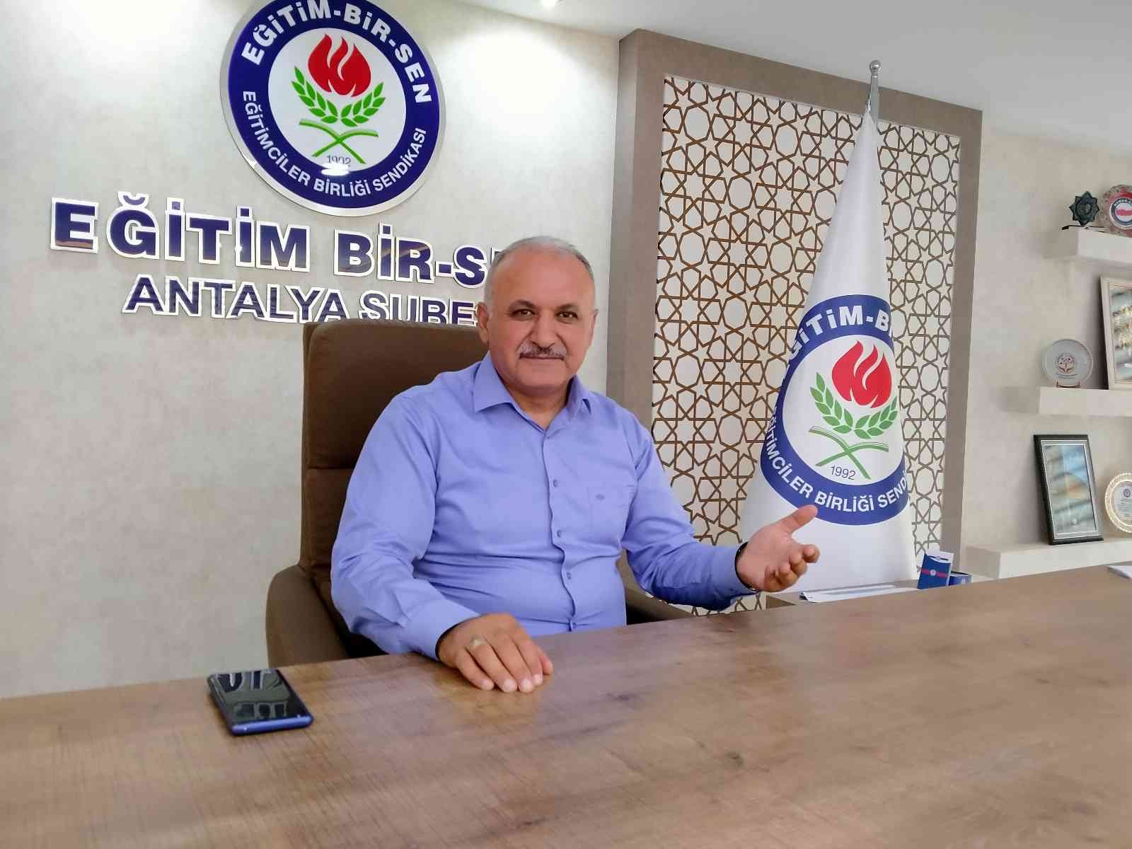 Eğitim Bir Sen Antalya Şube Başkanı Miran: ”Fırsat eşitliği için okullara kaynak aktarılmalı” #antalya