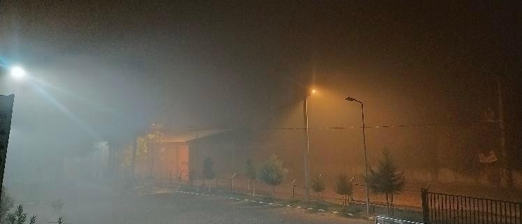 Silvan’da etkili olan sis trafiği durma noktasına getirdi #diyarbakir