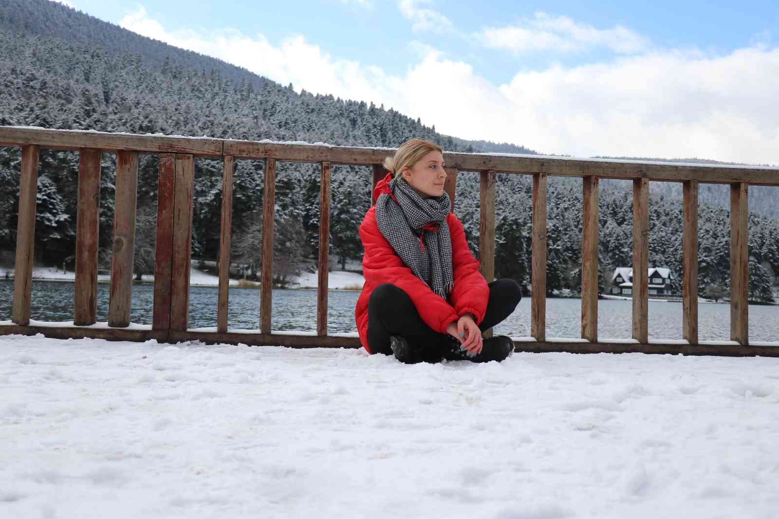 Gölcük Tabiat Parkı’nda kar güzelliği #bolu