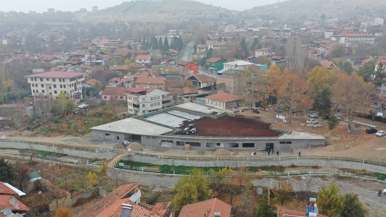 Yeşilyurt güreş sahası inşaatı hızla ilerliyor #malatya