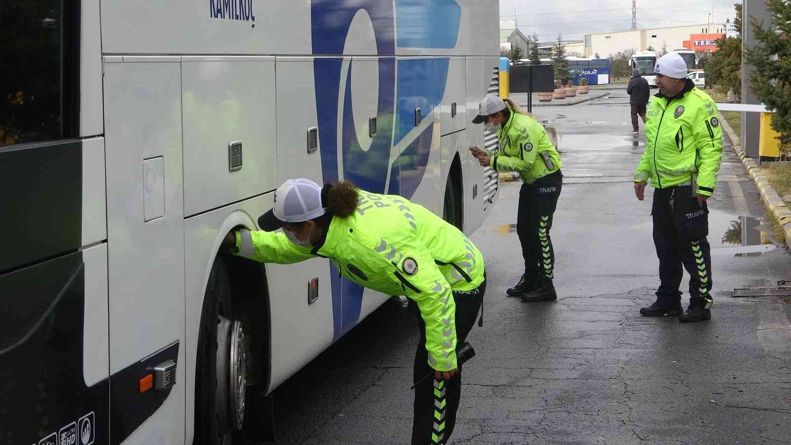 kayseri de yolcu otobuslerine kis lastigi denetimi kayseri haberleri