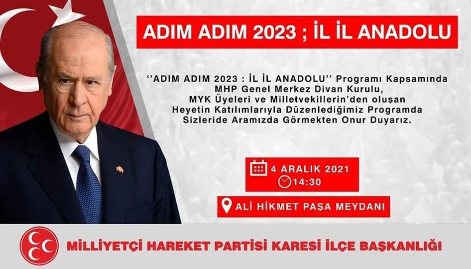 MHP’den adım adım 2023 Anadolu buluşması Balıkesir’de yapılacak #balikesir
