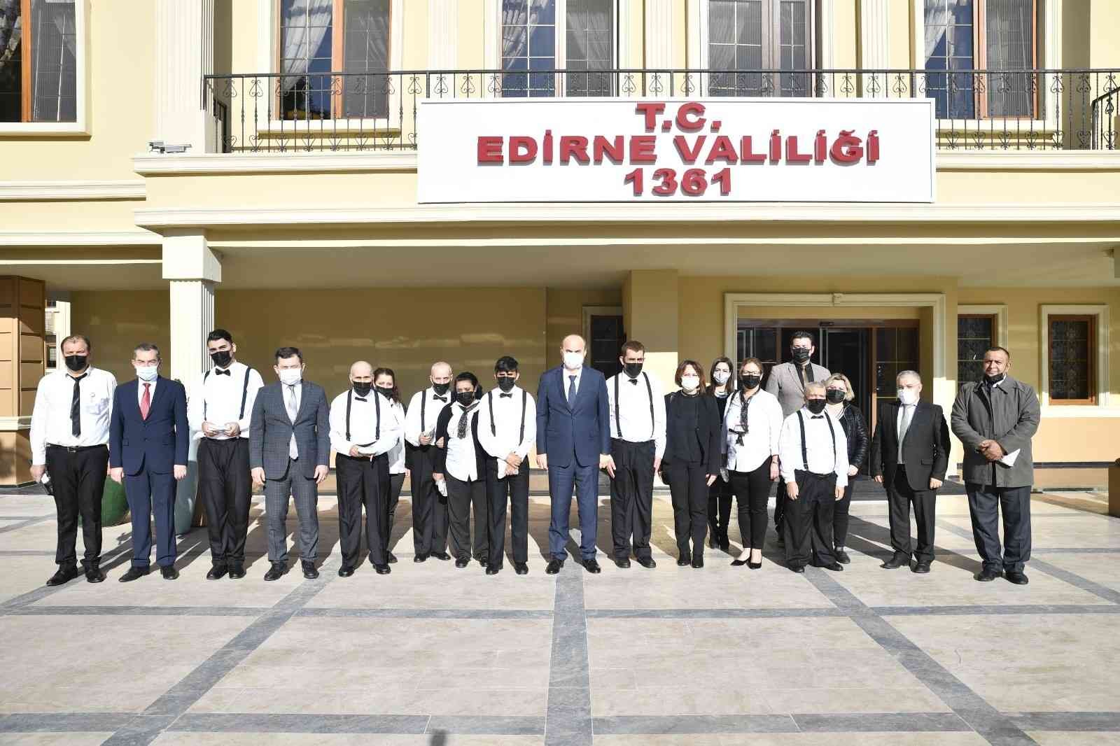 Engelli vatandaşlardan Vali Canalp’a ziyaret #edirne