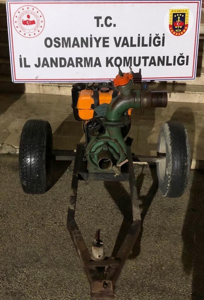 Çalınan su motoru bulunup sahibine teslim edildi #osmaniye