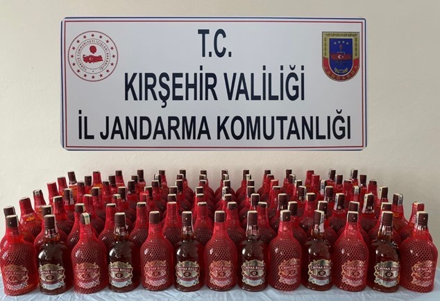 Jandarmadan sahte alkol operasyonu #kirsehir