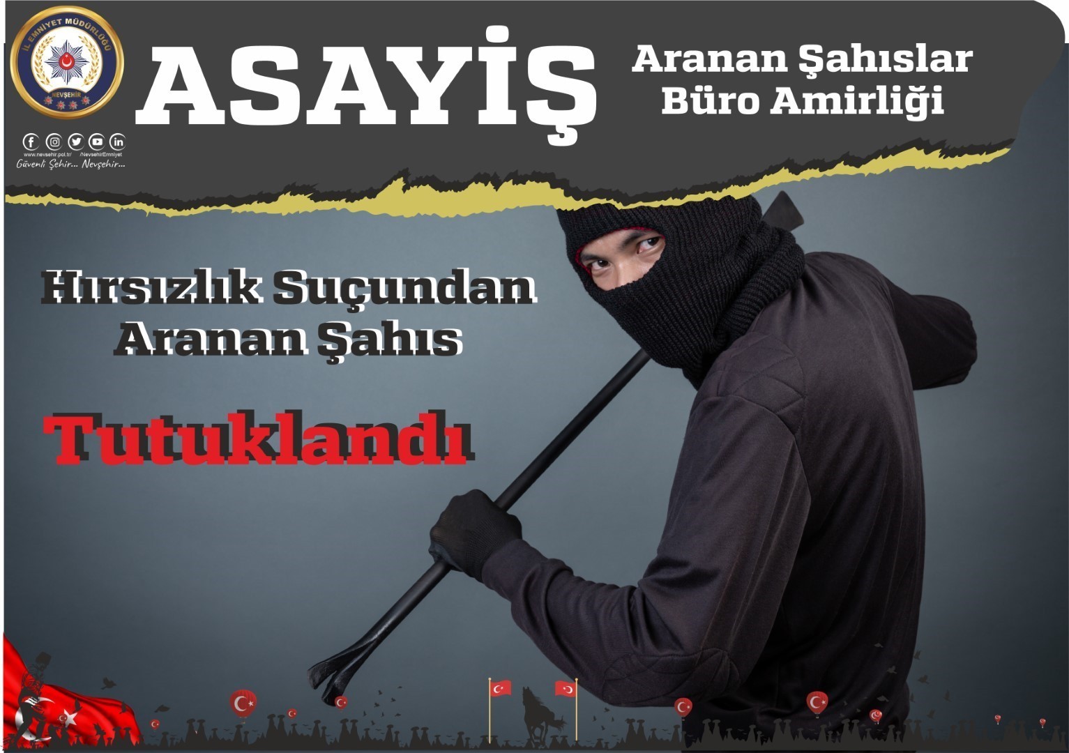 Aranan 3 şahıs tutuklandı