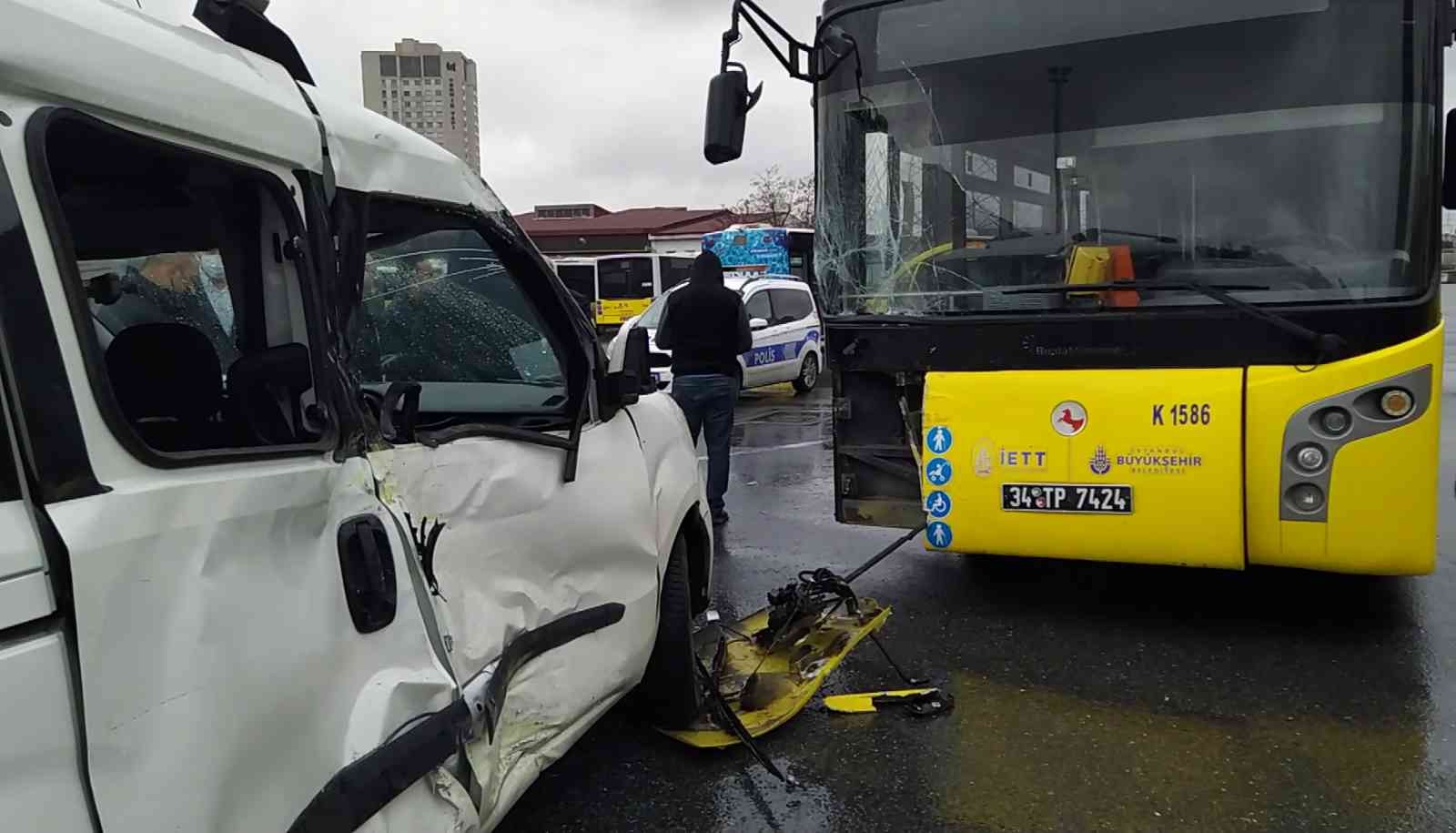 iett garaji nin icinde kaza 2 yarali istanbul haberleri