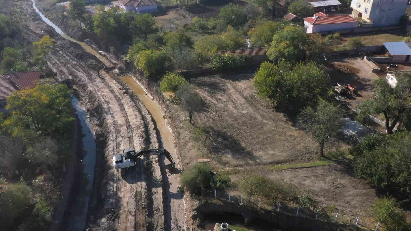 Havsa’da dere ıslah çalışmaları: 3 köy taşkınlardan korunmuş olacak #edirne