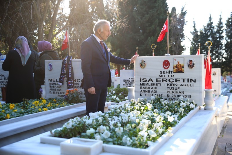 Bayrampaşalı Şehit Esma Çevik kabri başında anıldı #istanbul