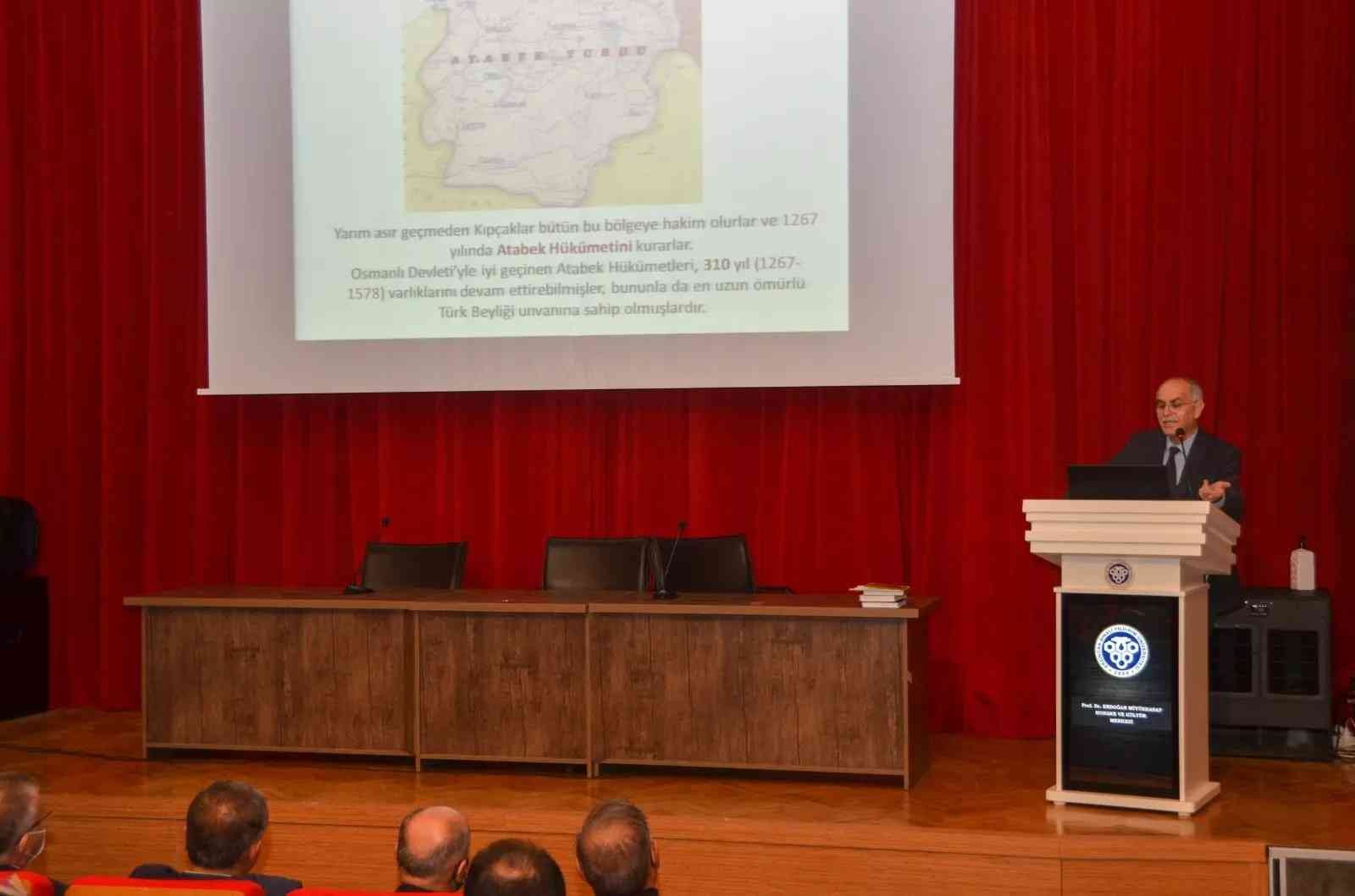 EBYÜ’de “Ahıska Türkleri ve Sürgündeki Aşıklık Geleneği” temalı konferans verildi #erzincan