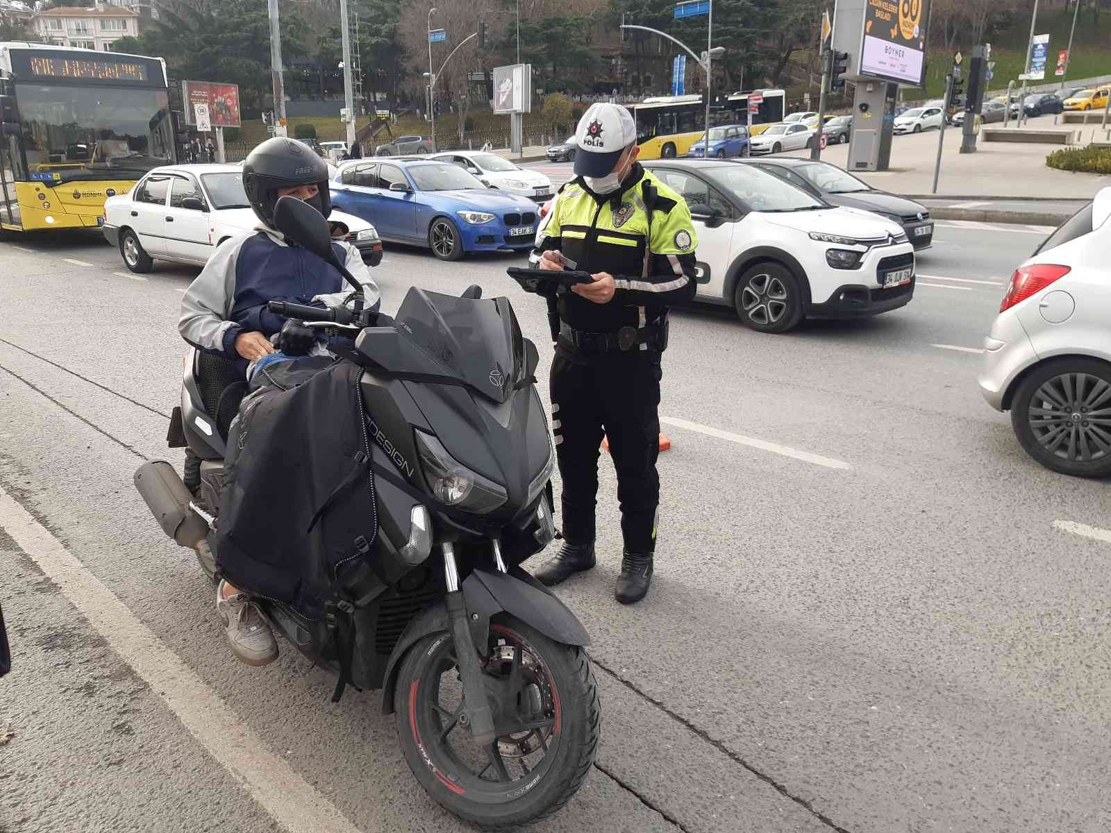 Beşiktaş’ta motosiklet denetimi #istanbul